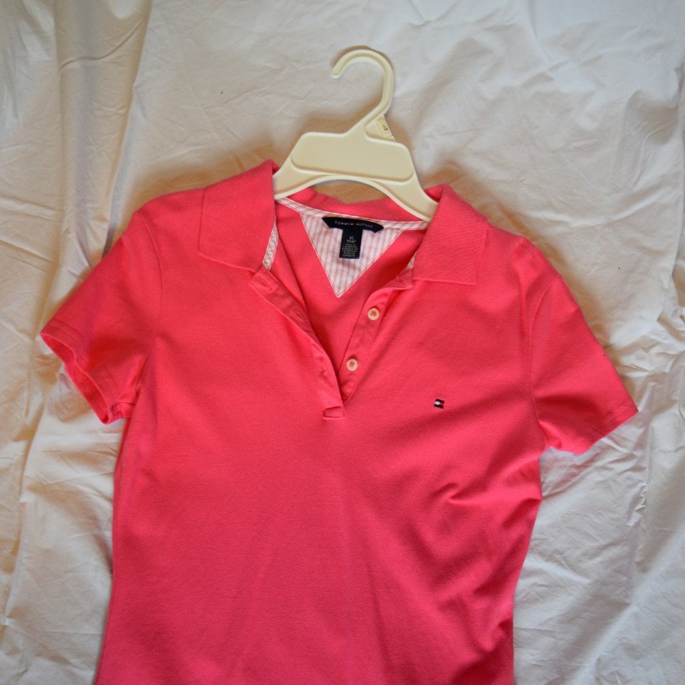 Bright Pink Polo Shirt Tommy Hilfiger